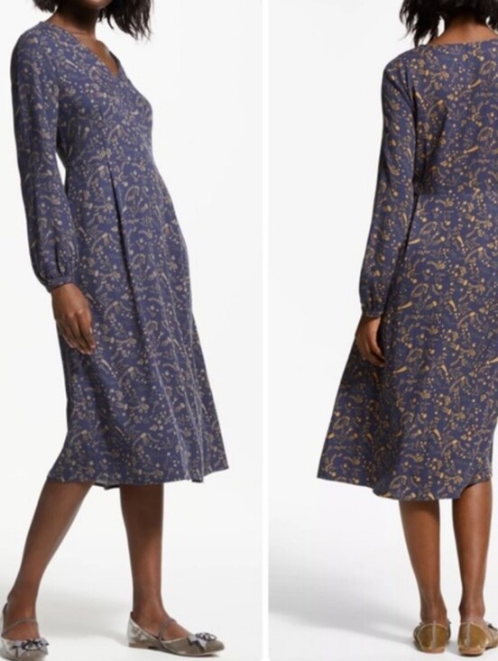 Boden Dresses & Skirts - Boden V Neck Printed Midi Dress 12